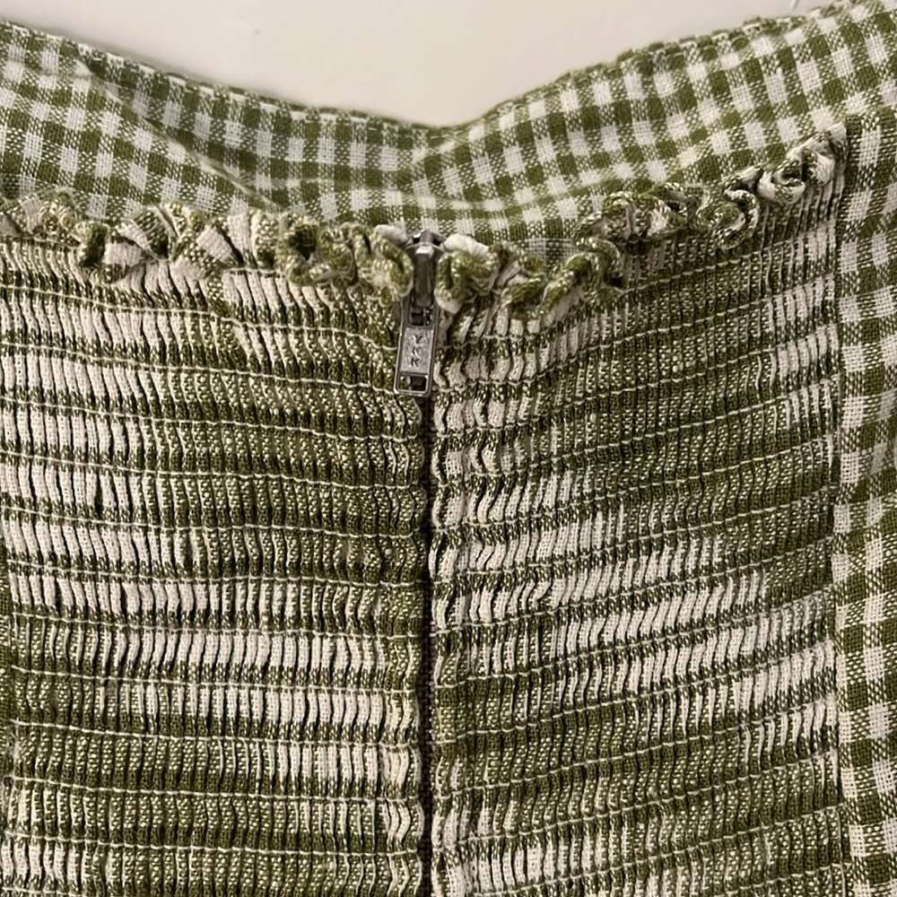 Reformation Cora Linen Gingham Top - Picture 6 of 10